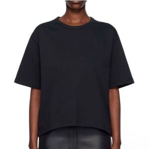 ZARA BLACK BASIC TEE